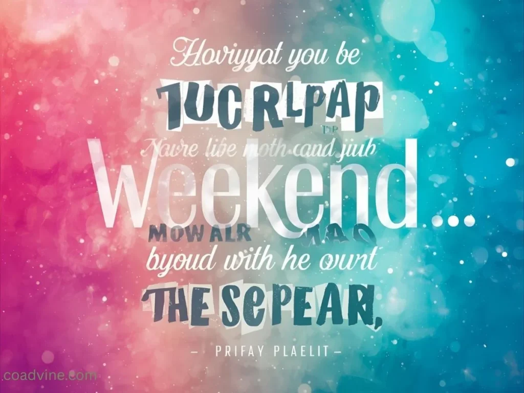Good Morning Happy Weekend Quotes
