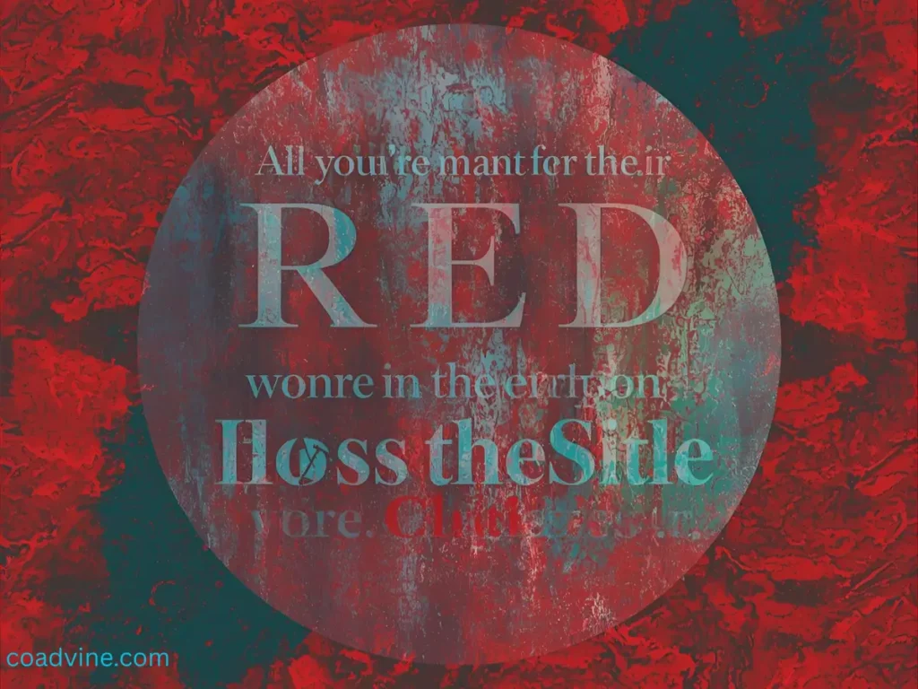 Inspirational Red Color Quotes