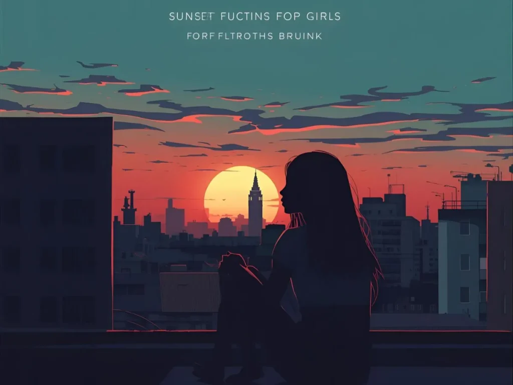 Sunset Captions for Instagram for Girls