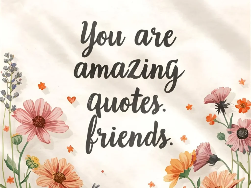 You Are Amazing Quotes for Friends