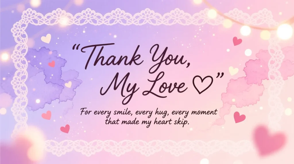 Thank You Messages For Boyfriend 