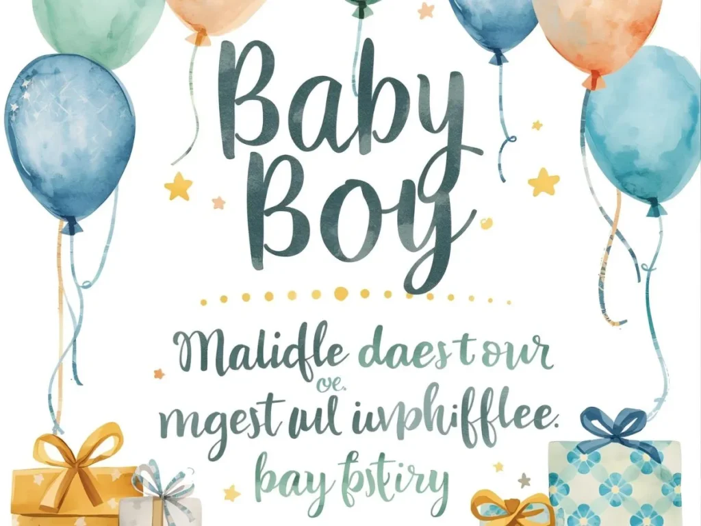 Baby boy quotes for baby shower