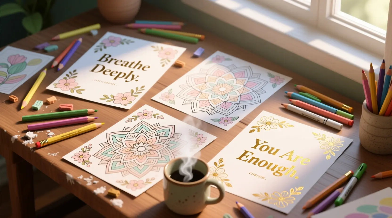 You are currently viewing 210+Color Your Stress Away with Printable Inspirational Quote Pages🌼